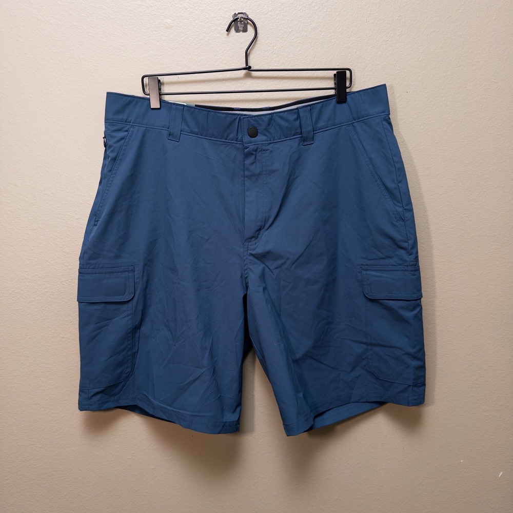 Orvis Mens Cargo Shorts Size 38 Blue 4 Way Stretch Outdoor Hiking NWT